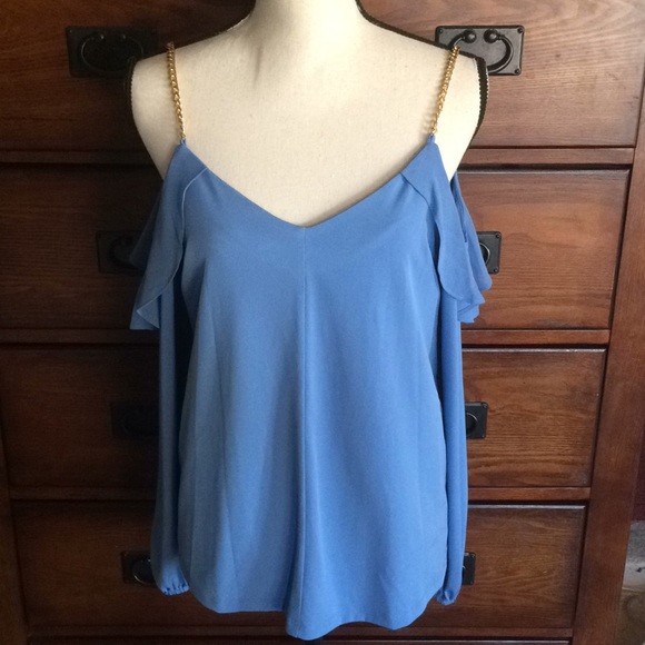 !!SOLD!!Michael Kors cold shoulder chain top - Picture 2 of 8